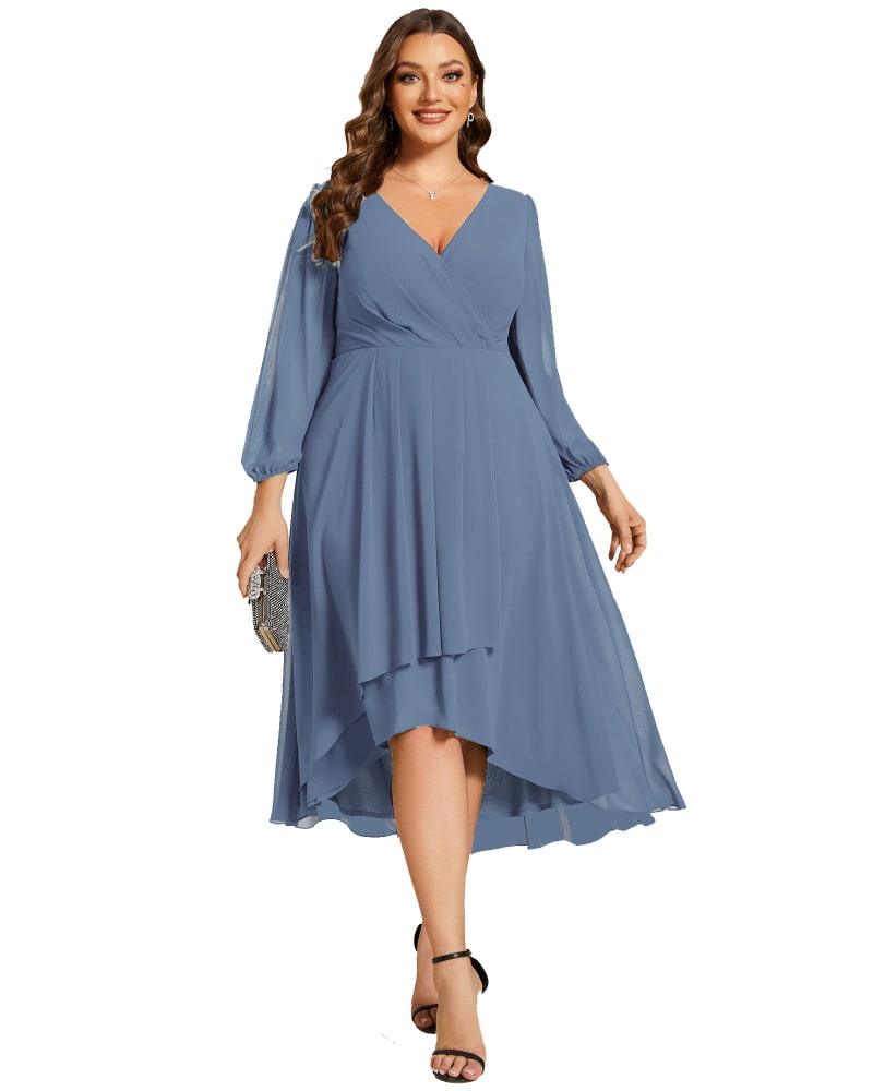 Navy blue wedding guest dress plus size outlet